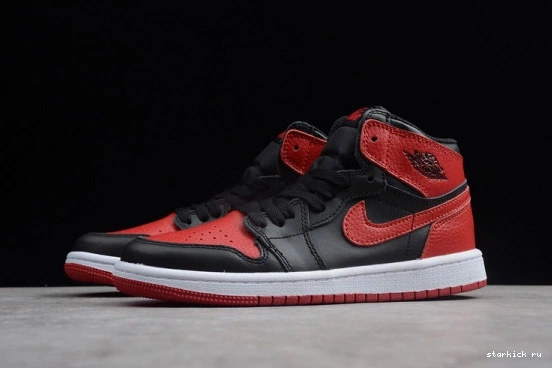 Kids High Retro 1 Kid OG Air 001 555088 Jordan Banned 001  555088 Bred  Red Black 1020